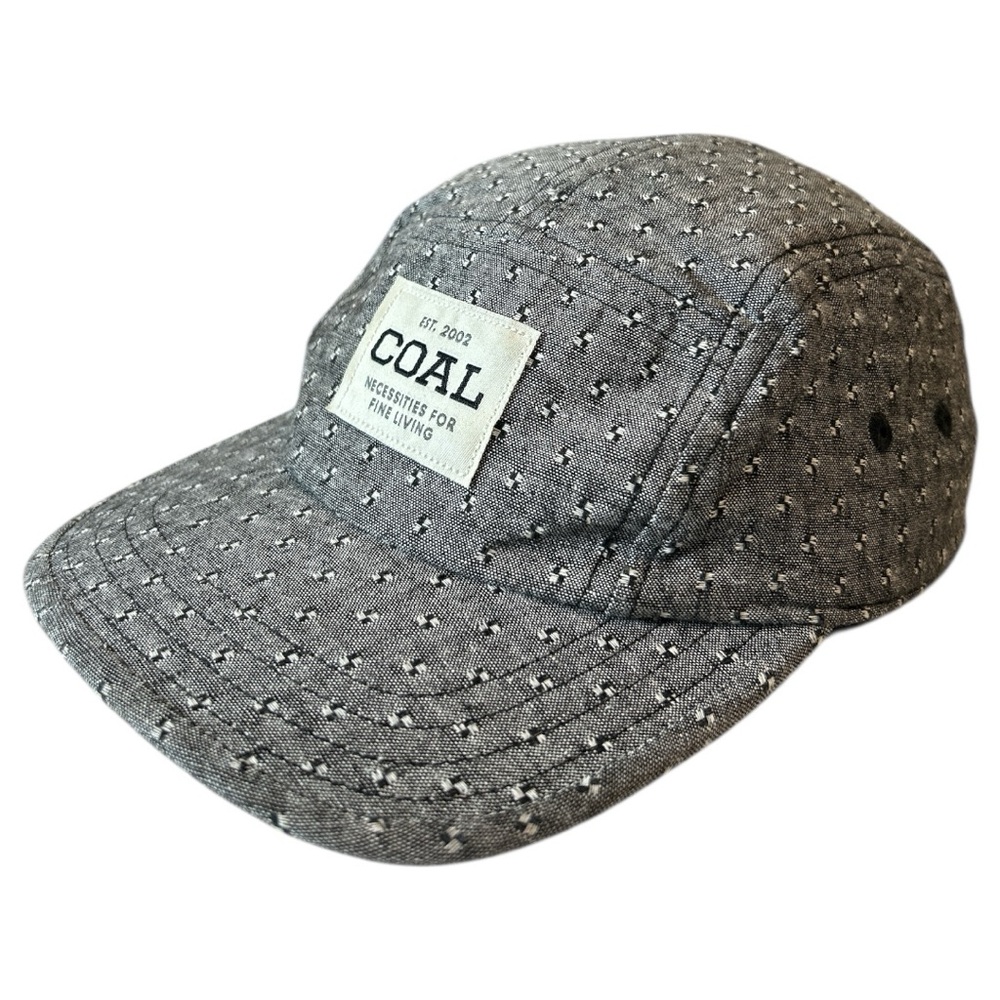 Coal The Provo Grey and Black Adjustable UPF Tech 5‎ Panel Hat